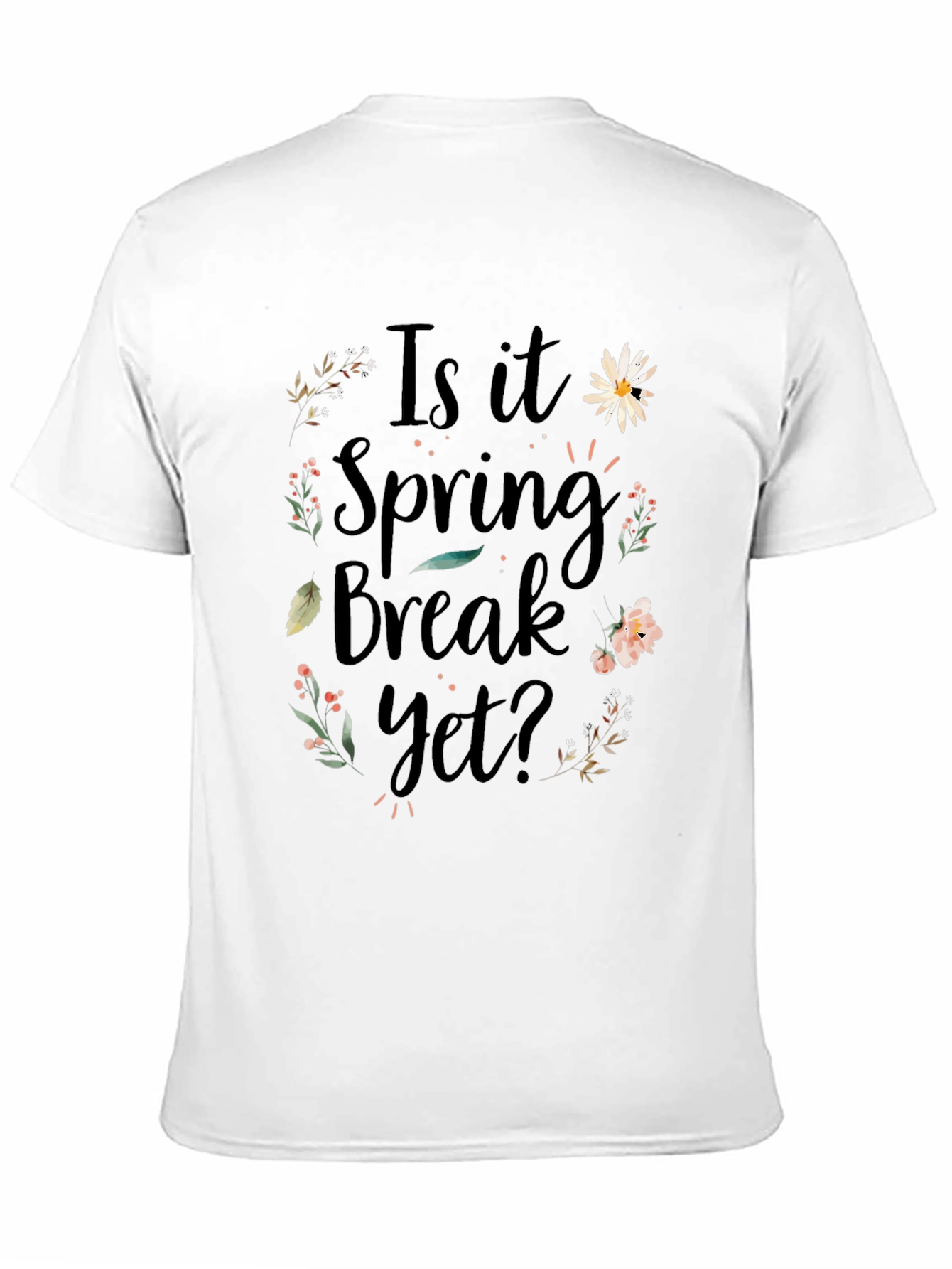 Spring Break Floral Graphic T-Shirt
