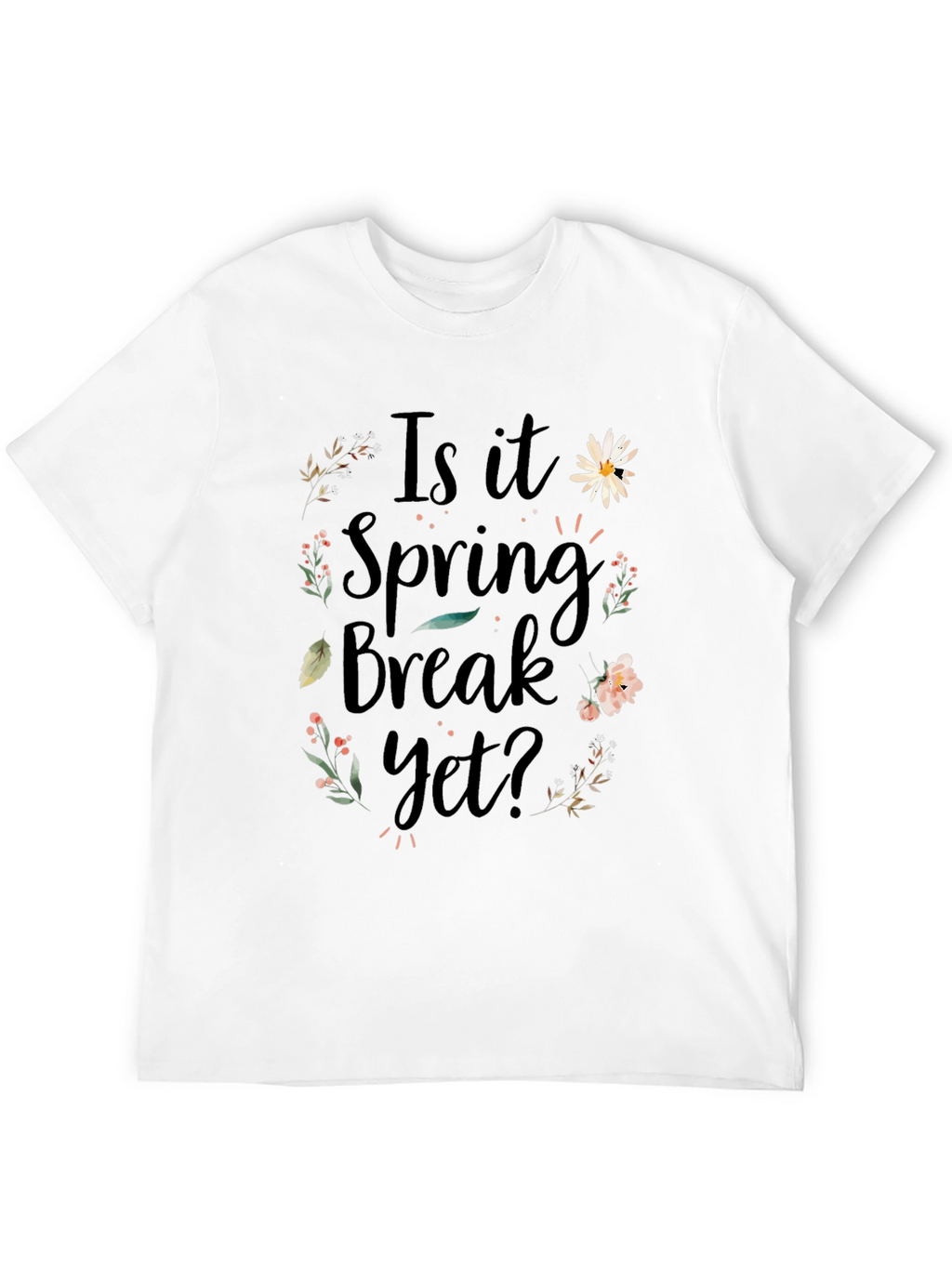 Spring Break Floral Graphic T-Shirt