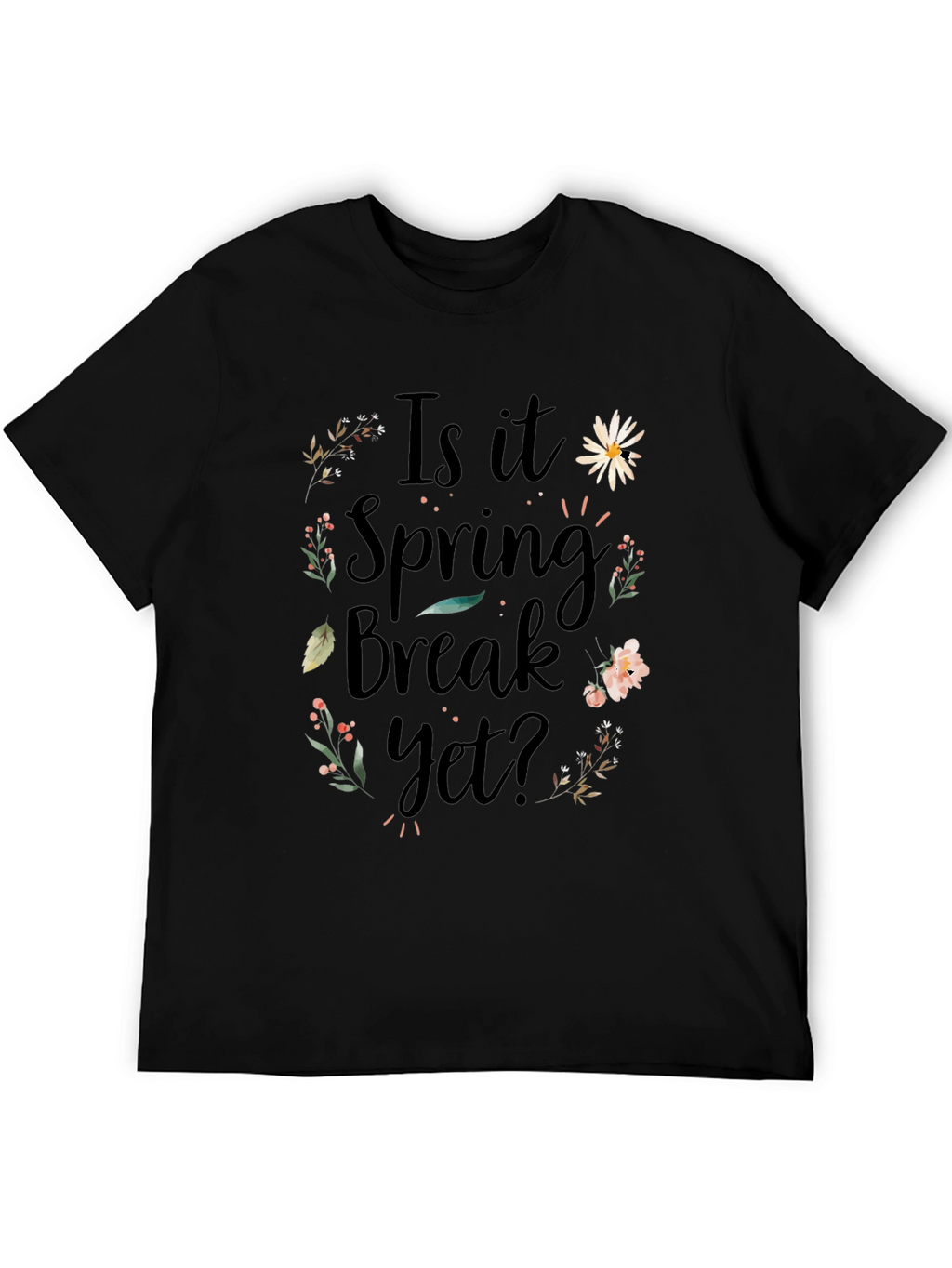Spring Break Floral Graphic T-Shirt