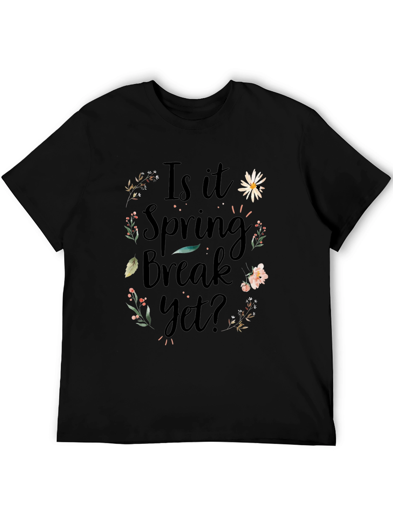 Spring Break Floral Graphic T-Shirt