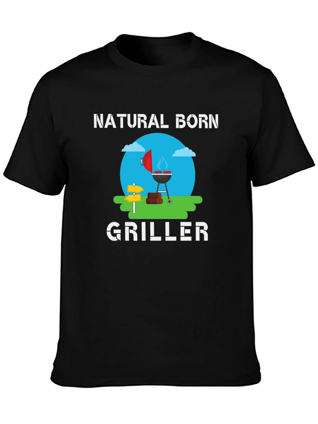 Natural Born Griller T-Shirt - BBQ Master