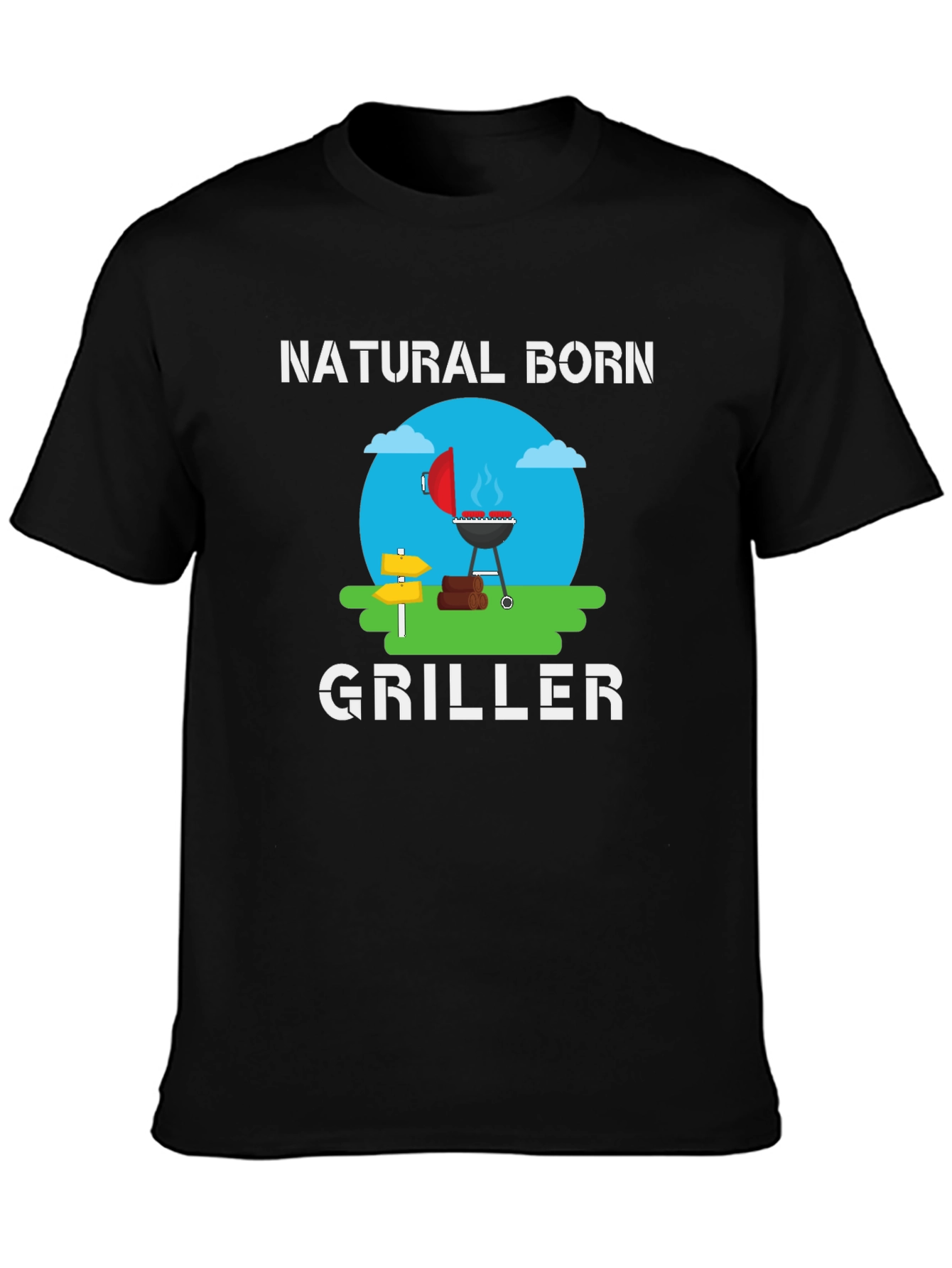 Natural Born Griller T-Shirt - BBQ Master