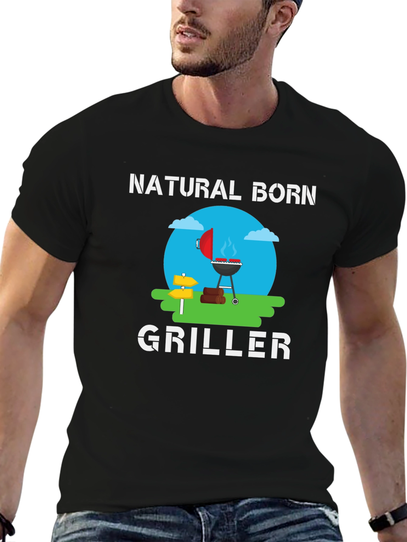 Natural Born Griller T-Shirt - BBQ Master