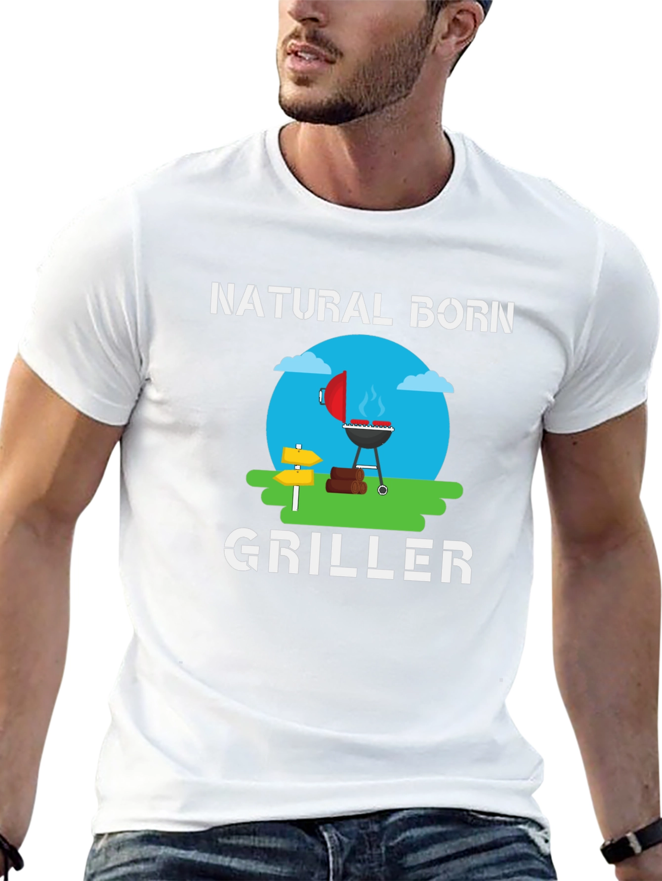 Natural Born Griller T-Shirt - BBQ Master