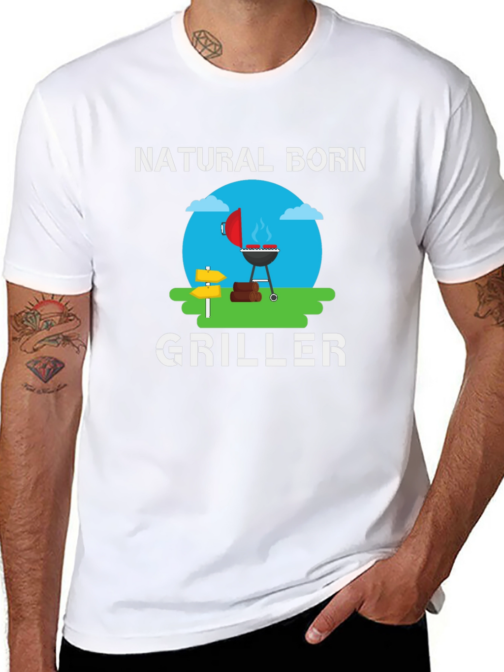 Natural Born Griller T-Shirt - BBQ Master