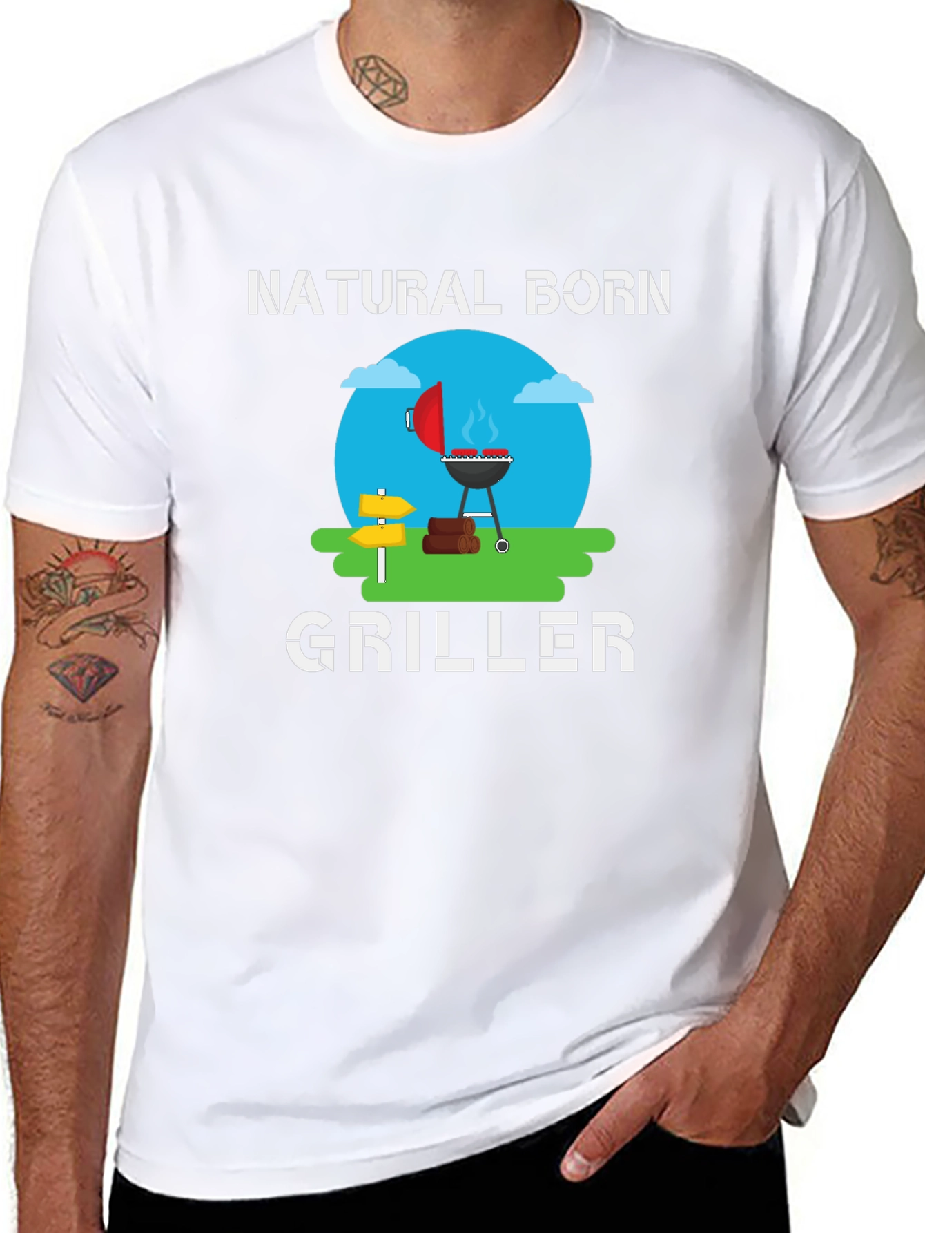 Natural Born Griller T-Shirt - BBQ Master