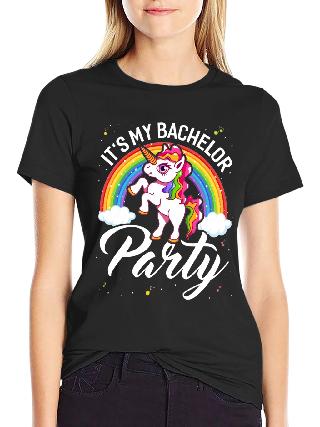 Bachelor Party Unicorn Graphic T-Shirt