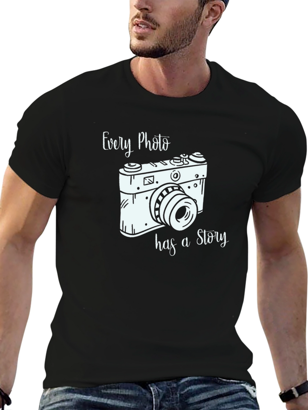Every Photo Has a Story Camera T-Shirt