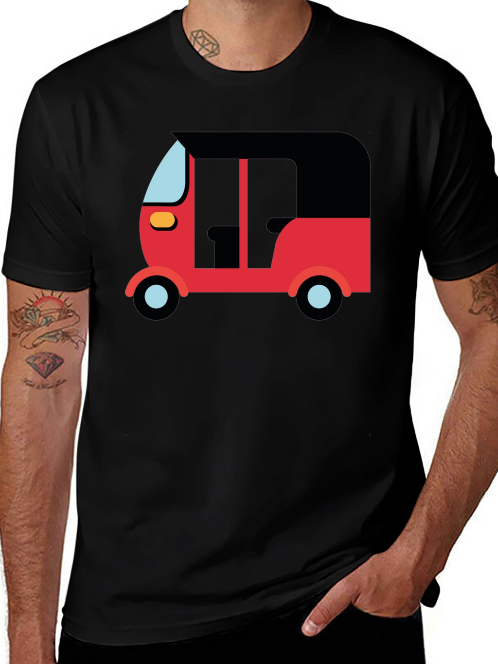 Rickshaw Graphic Tee - Black