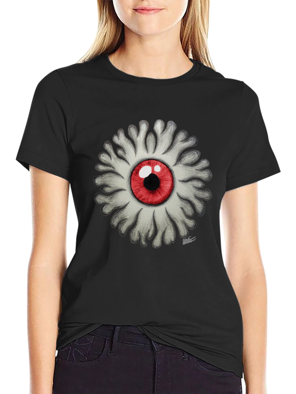Eyeball Flower Graphic Tee