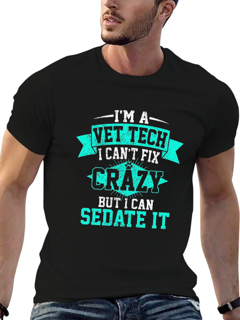 Vet Tech T-Shirt - I Can Sedate It