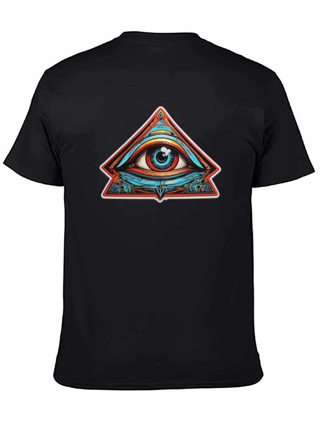Eye of Providence Graphic Tee - Black Cotton T-Shirt