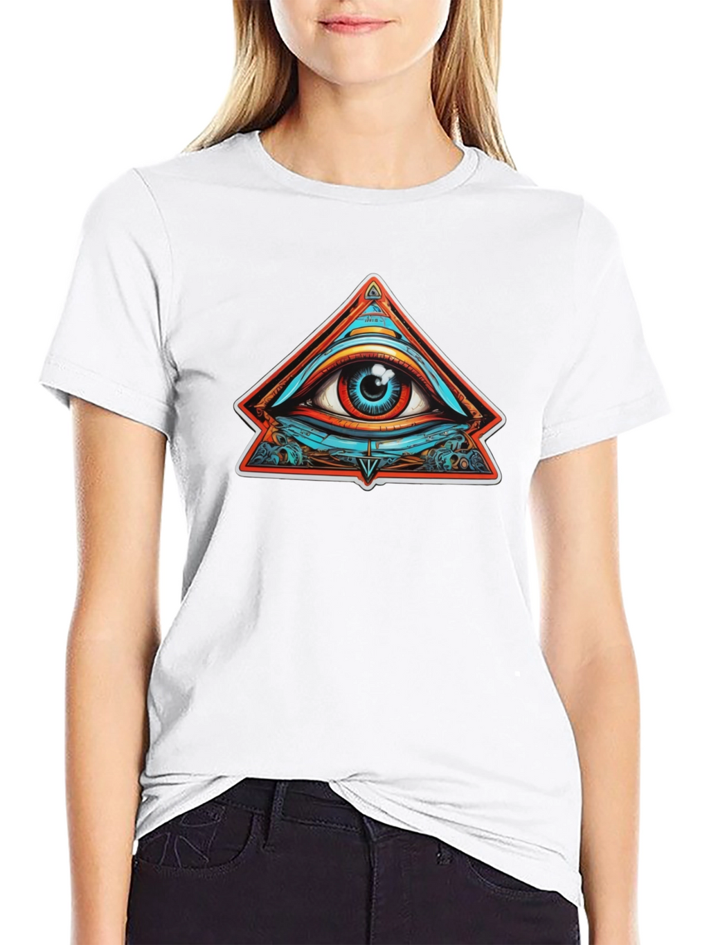 Eye of Providence Graphic Tee - Black Cotton T-Shirt