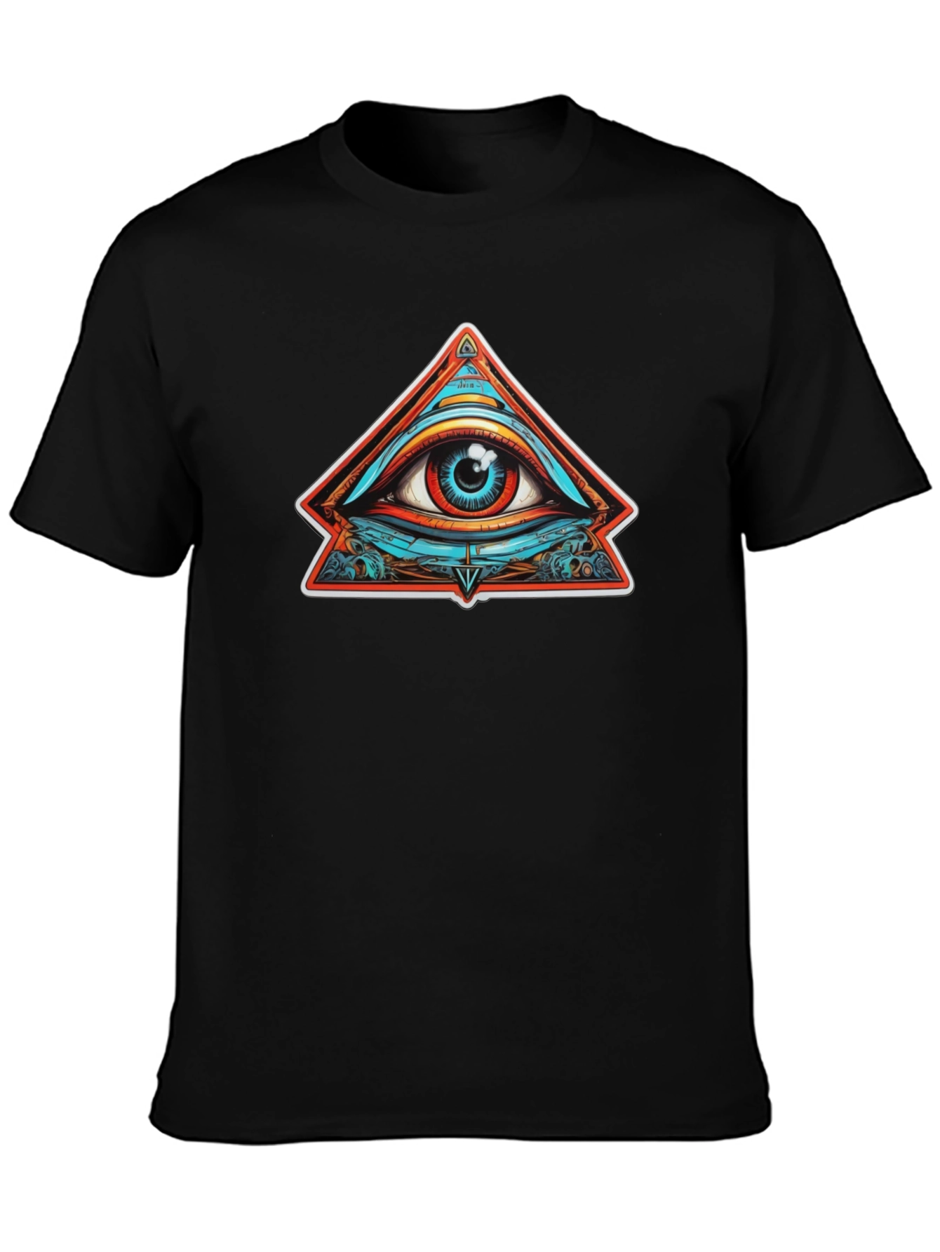 Eye of Providence Graphic Tee - Black Cotton T-Shirt