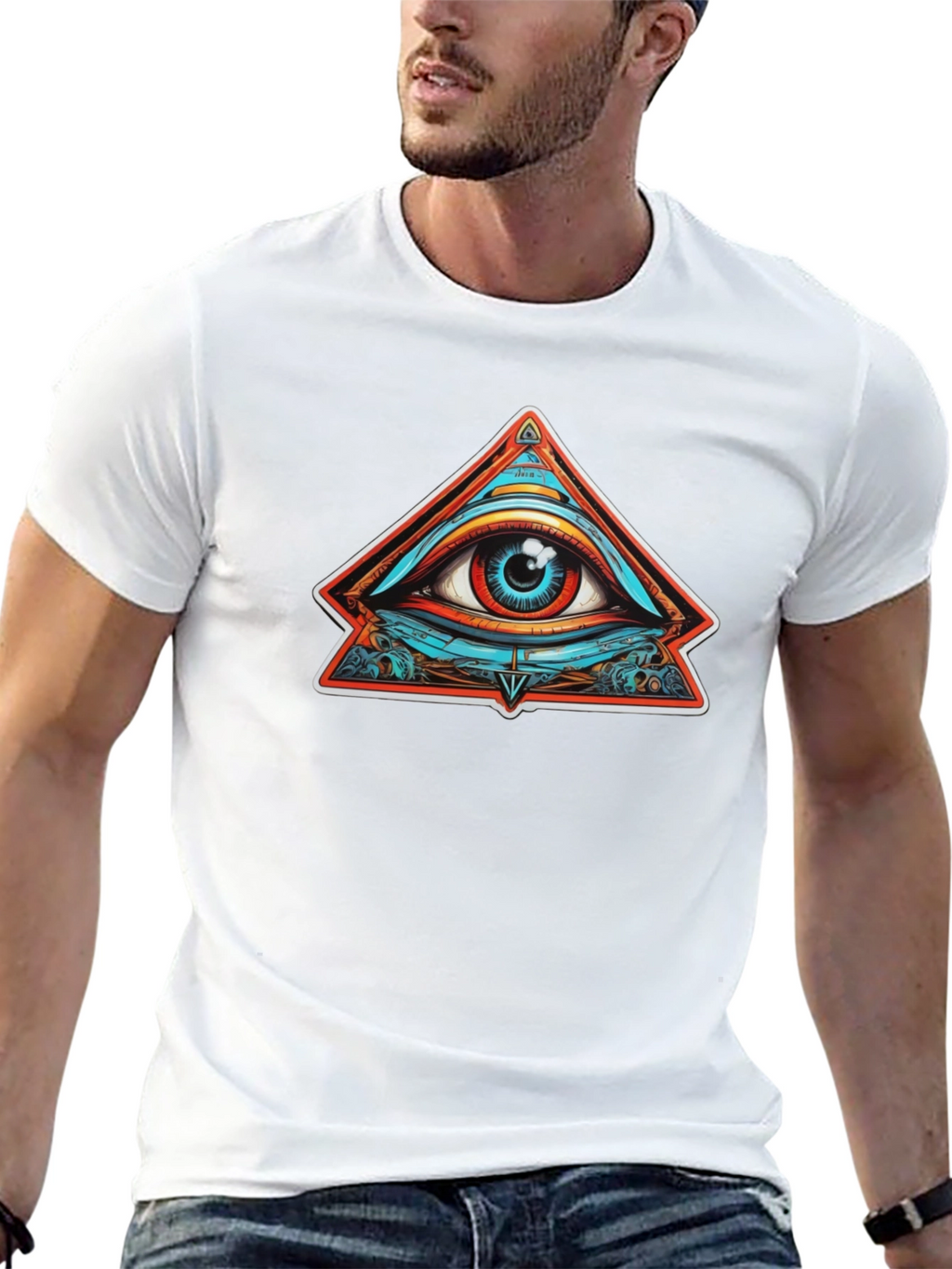 Eye of Providence Graphic Tee - Black Cotton T-Shirt