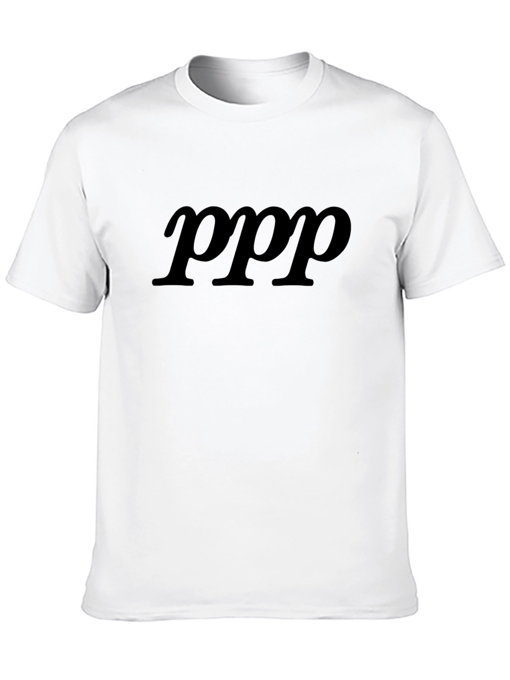 Minimalist Black T-Shirt with ppp Design
