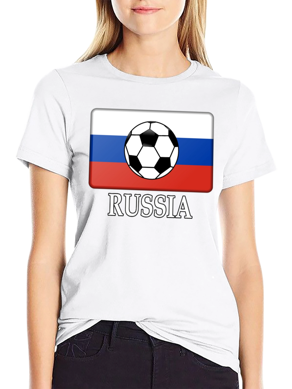 Russia Soccer T-Shirt - Patriotic Football Tee