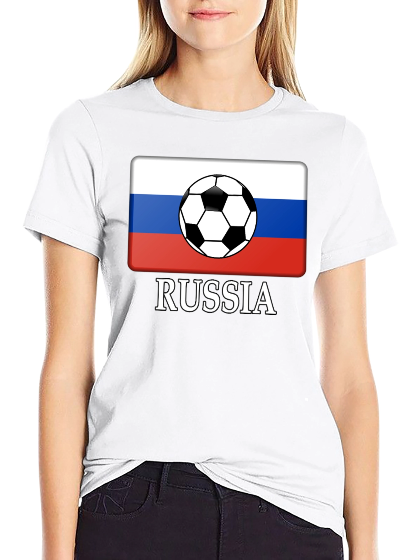Russia Soccer T-Shirt - Patriotic Football Tee