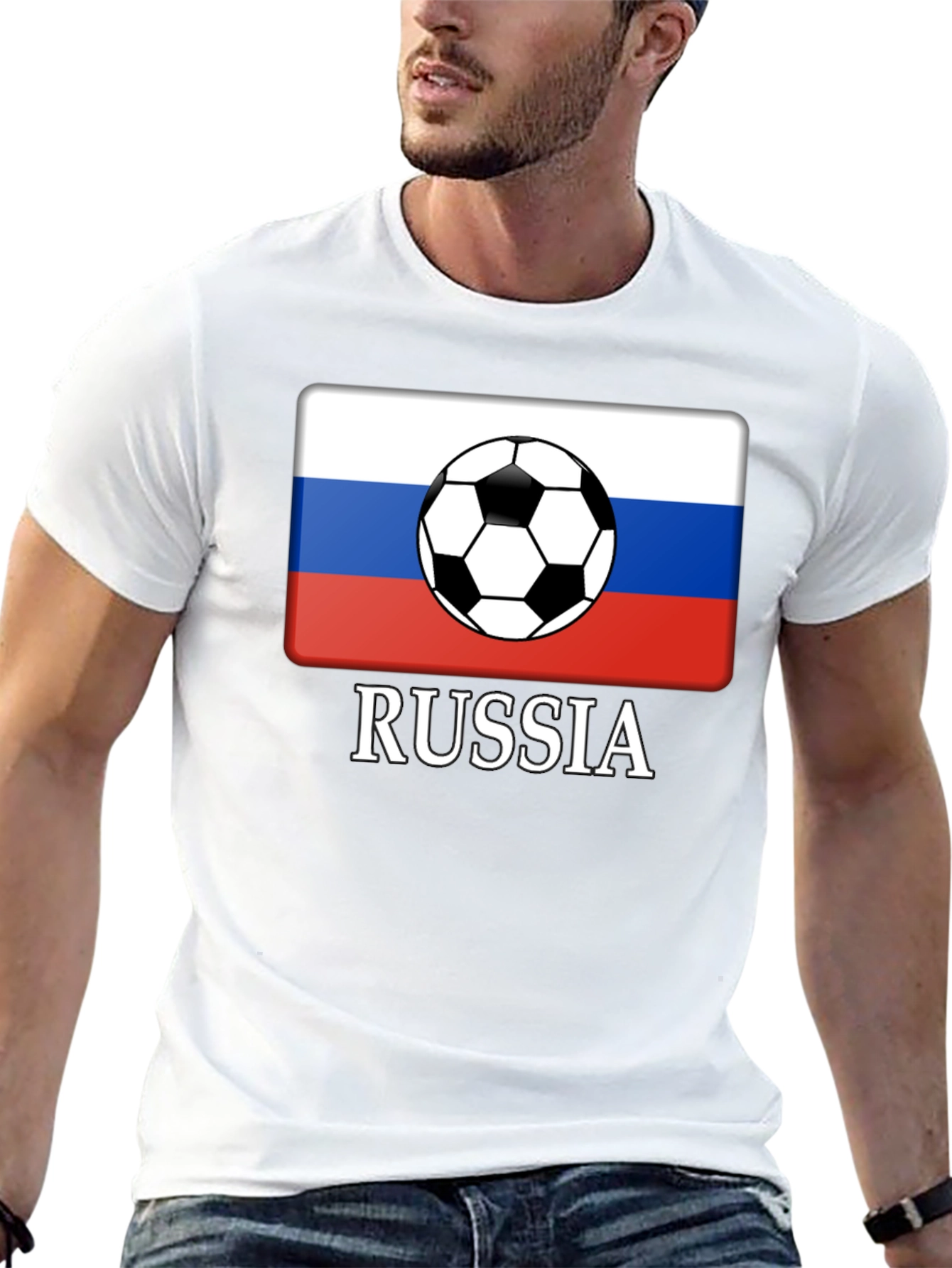 Russia Soccer T-Shirt - Patriotic Football Tee