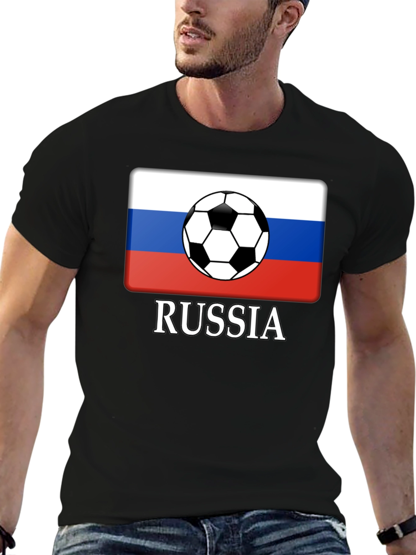 Russia Soccer T-Shirt - Patriotic Football Tee