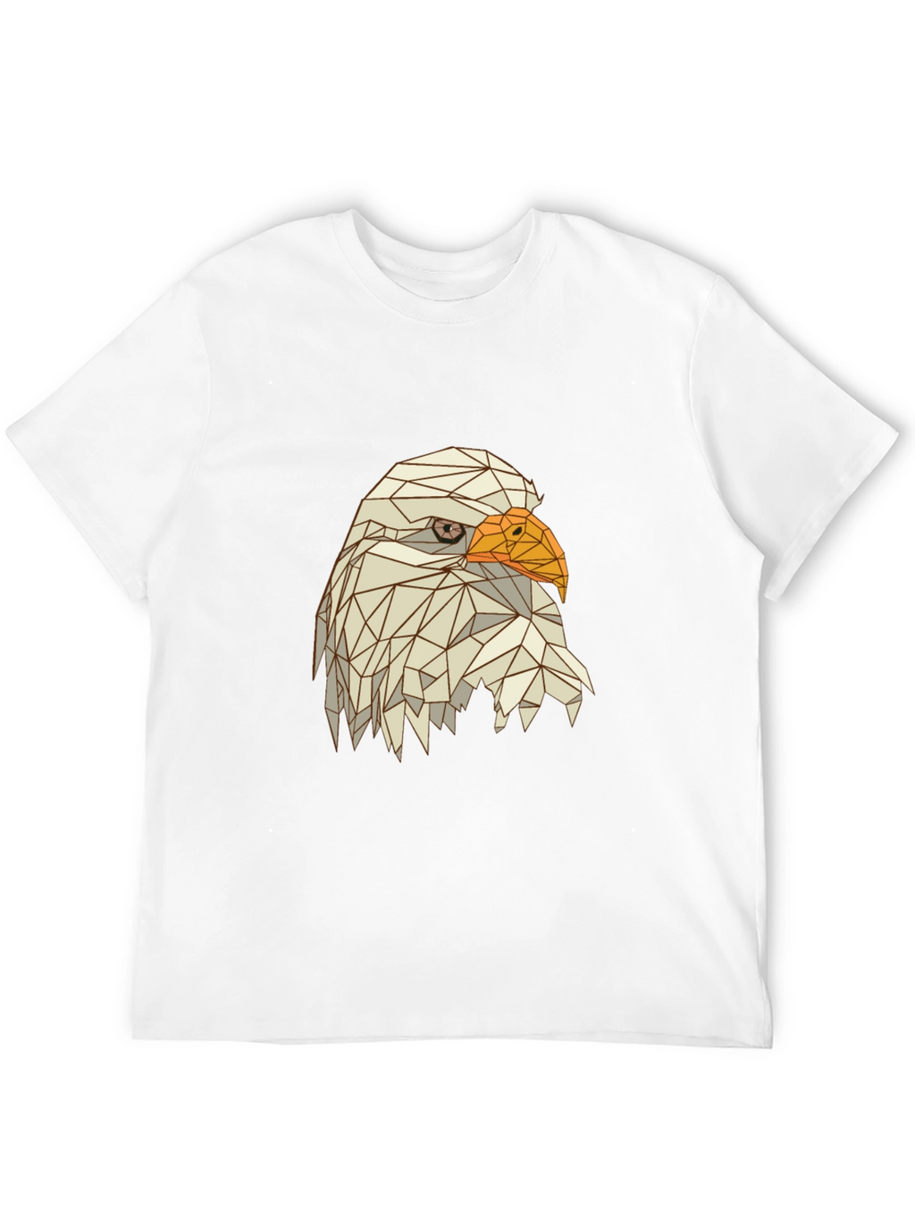 Geometric Eagle Graphic Tee - Mens Black T-Shirt