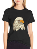 Geometric Eagle Graphic Tee - Mens Black T-Shirt