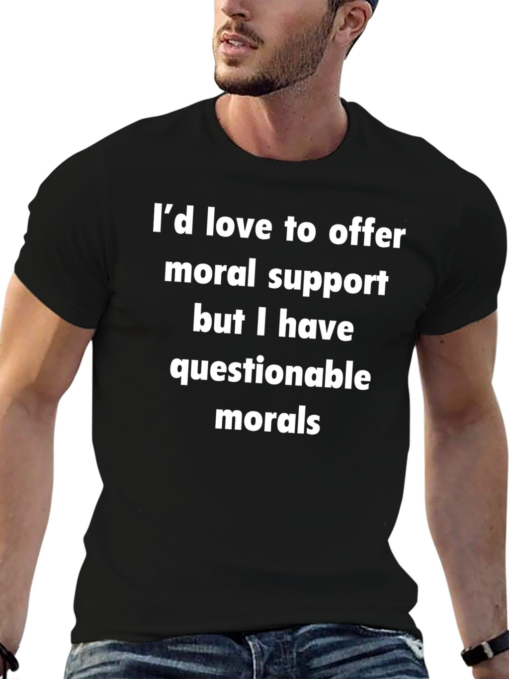 Humorous Morals Graphic T-Shirt