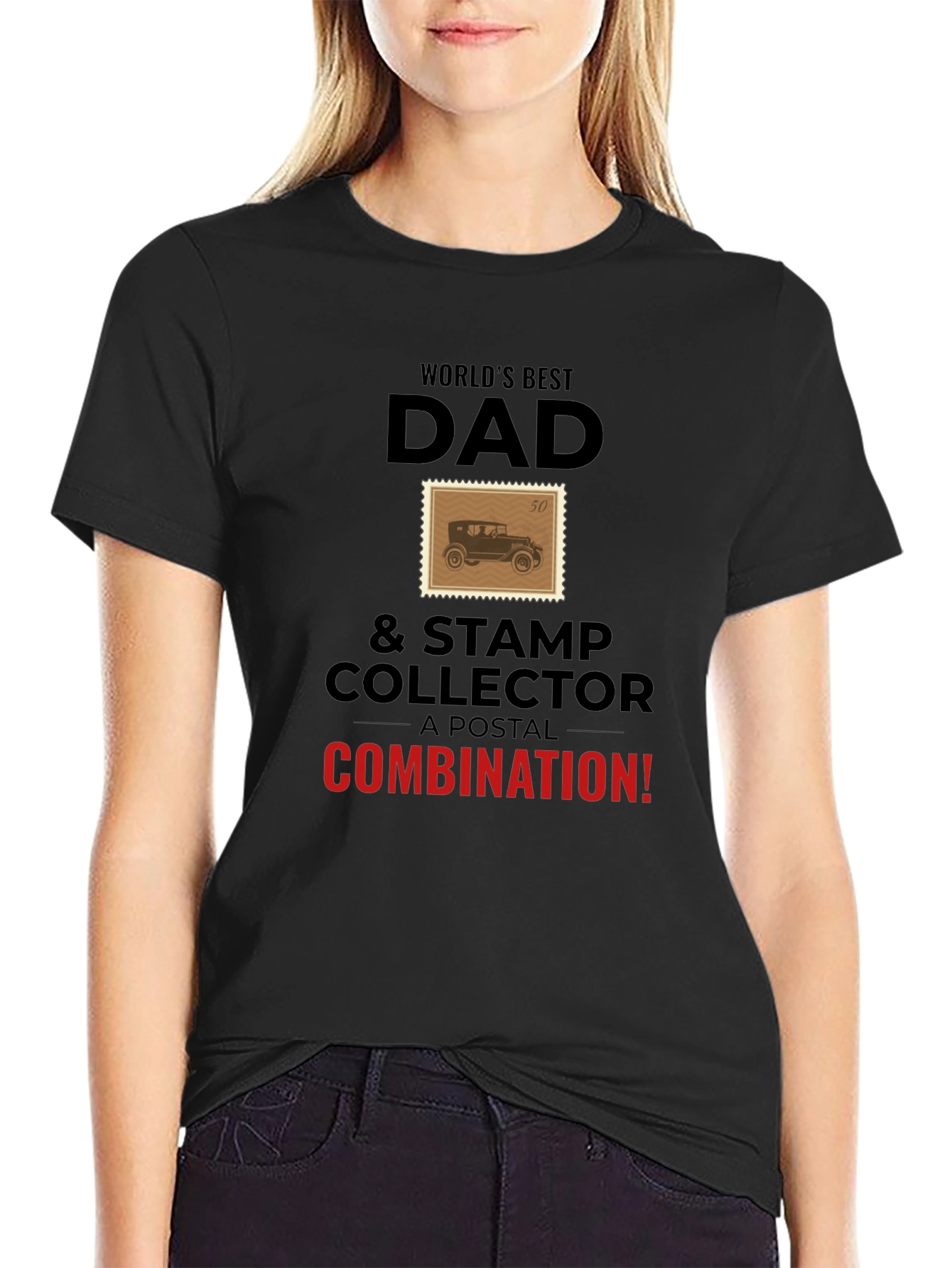 Worlds Best Dad Stamp Collector T-Shirt