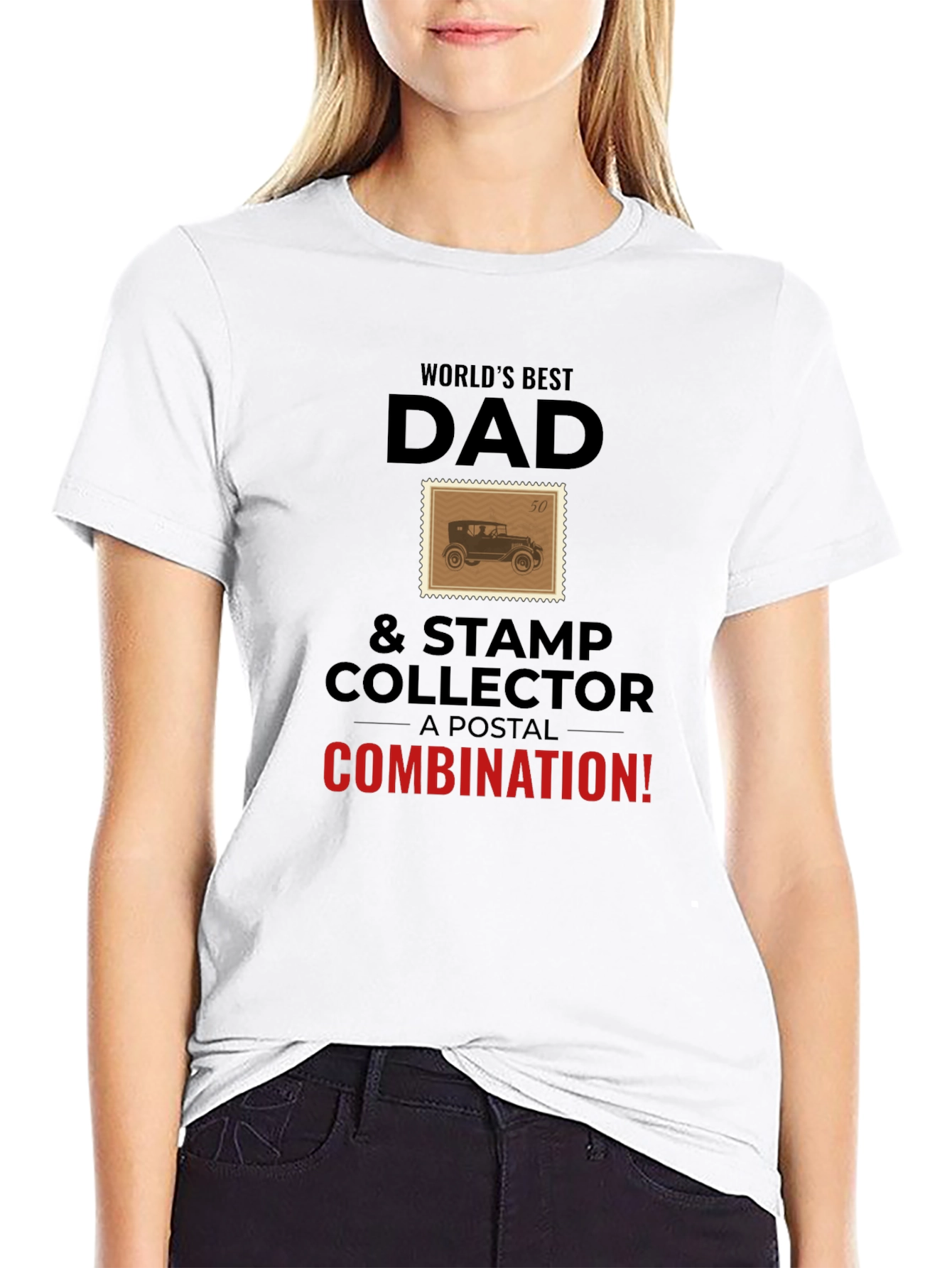 Worlds Best Dad Stamp Collector T-Shirt