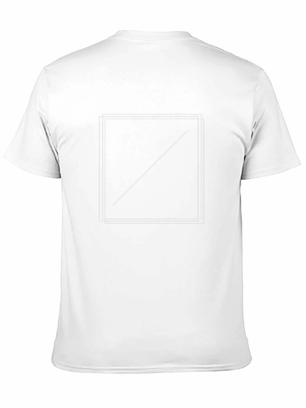 Minimalist Black Tee with Square Design