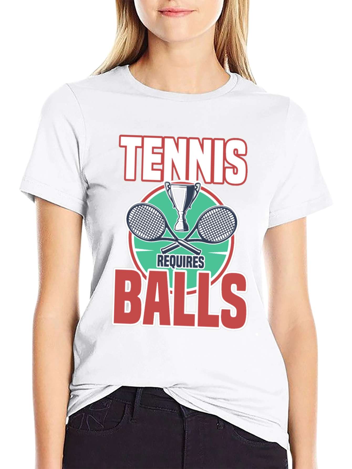 Tennis Requires Balls Graphic T-Shirt