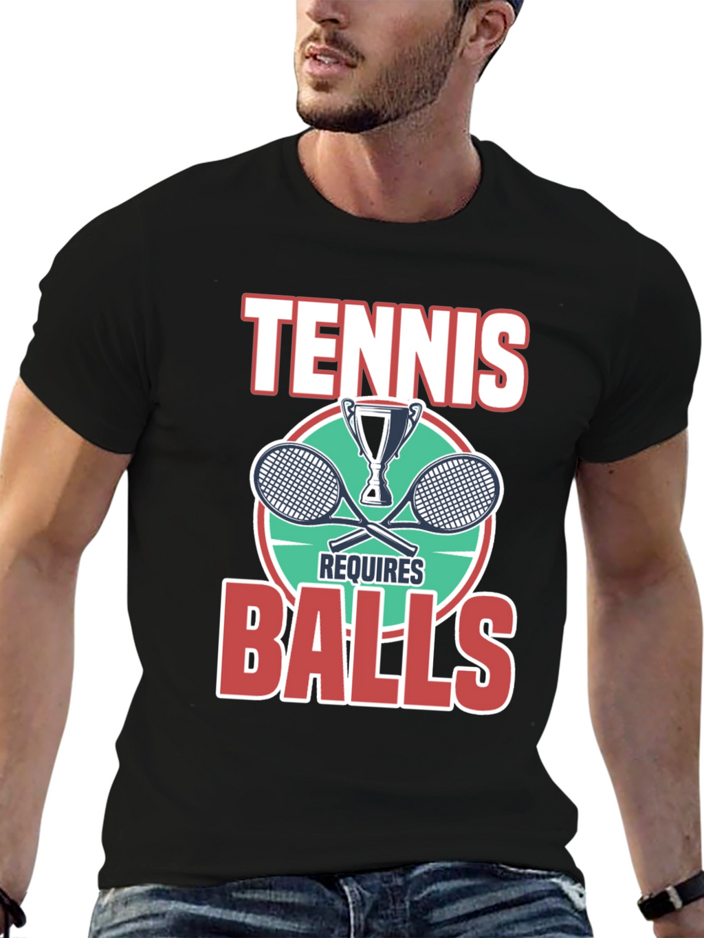Tennis Requires Balls Graphic T-Shirt
