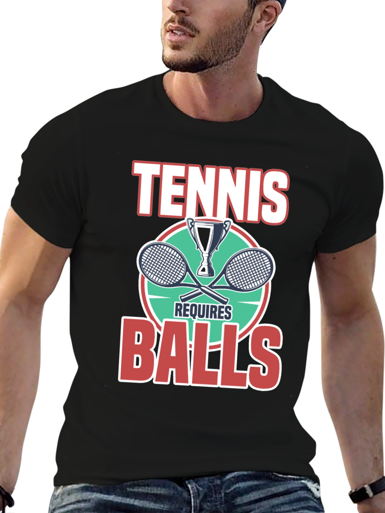Tennis Requires Balls Graphic T-Shirt