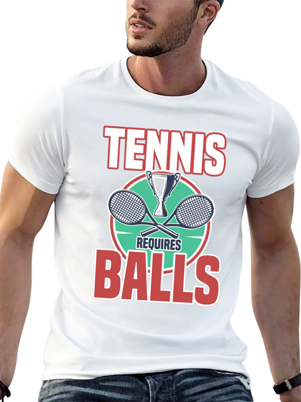 Tennis Requires Balls Graphic T-Shirt