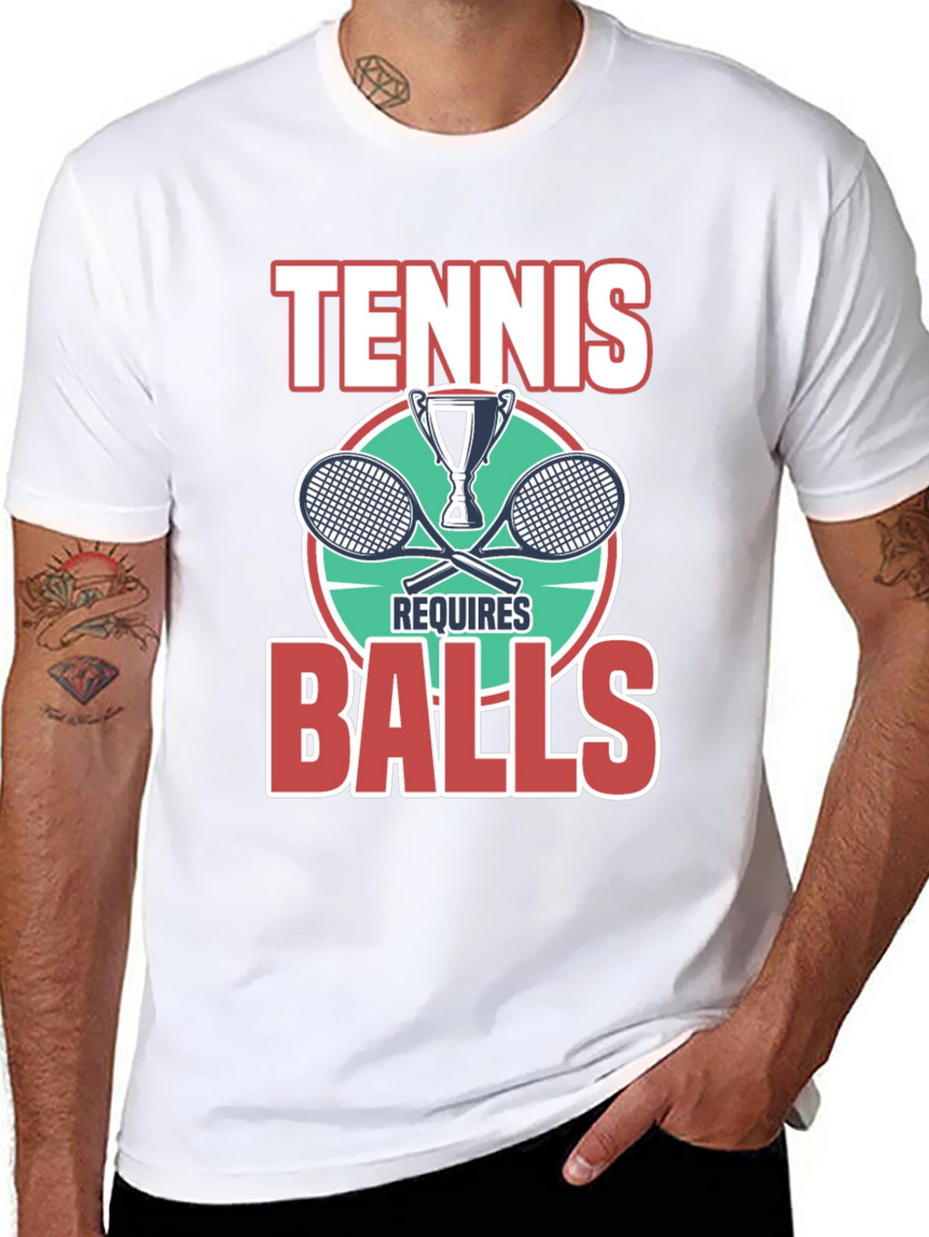 Tennis Requires Balls Graphic T-Shirt