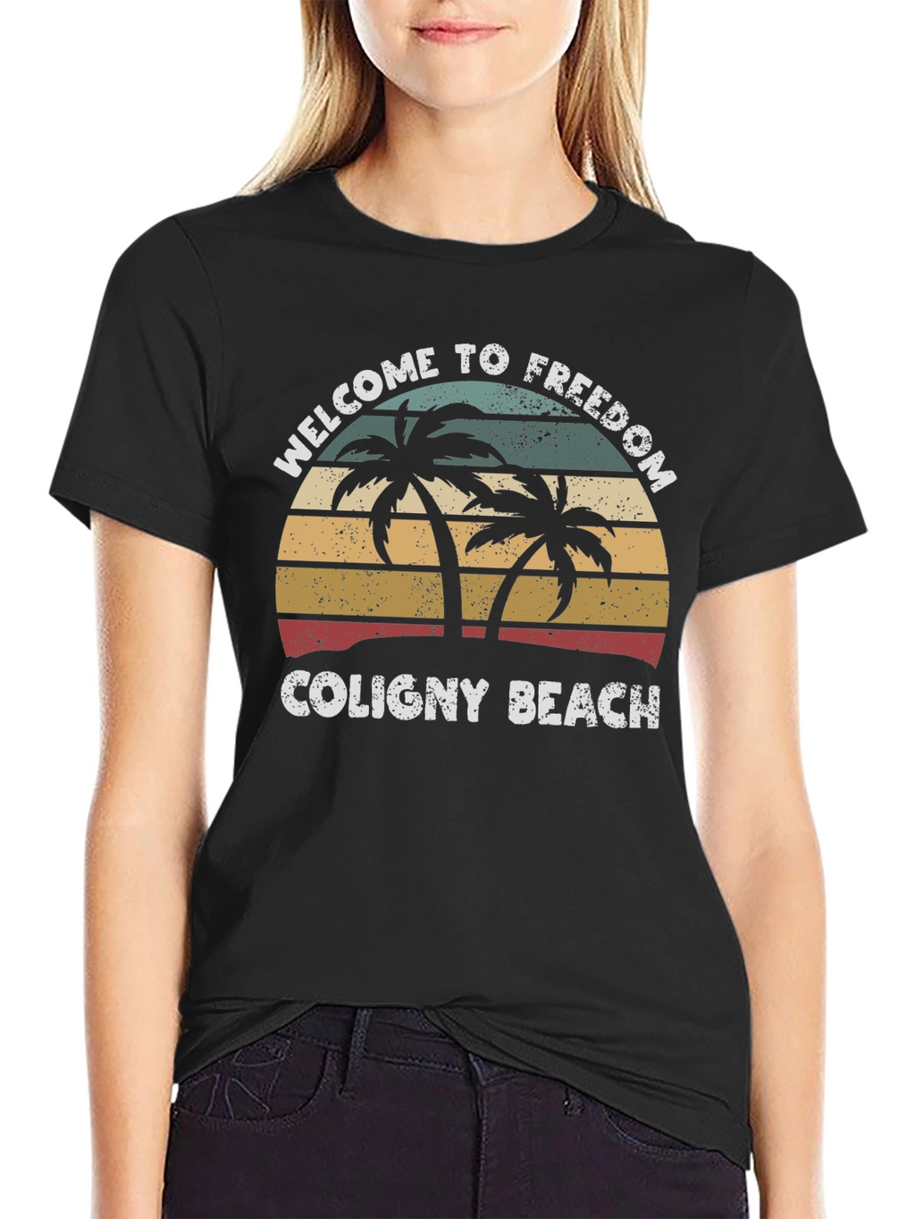 Coligny Beach Freedom Tee - Tropical Palm T-Shirt