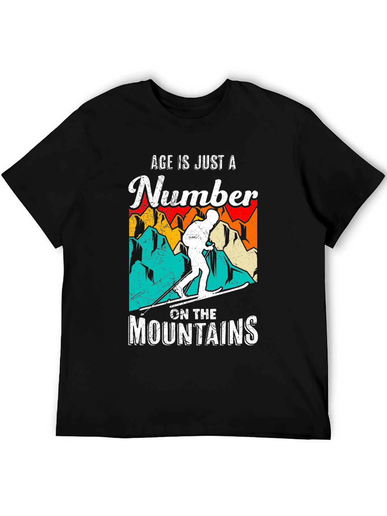 Age is Just a Number Skiing T-Shirt