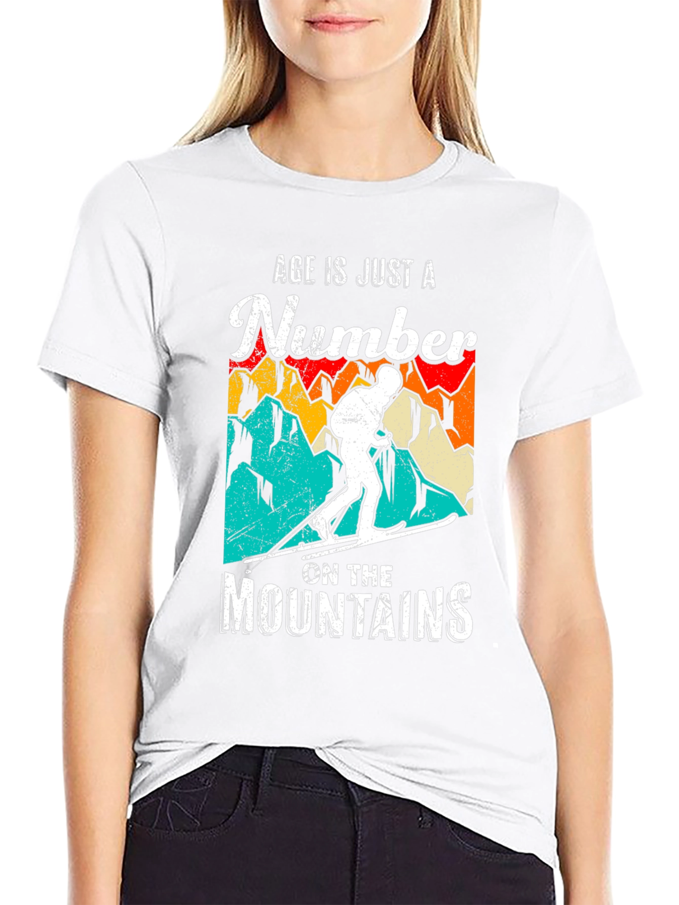 Age is Just a Number Skiing T-Shirt