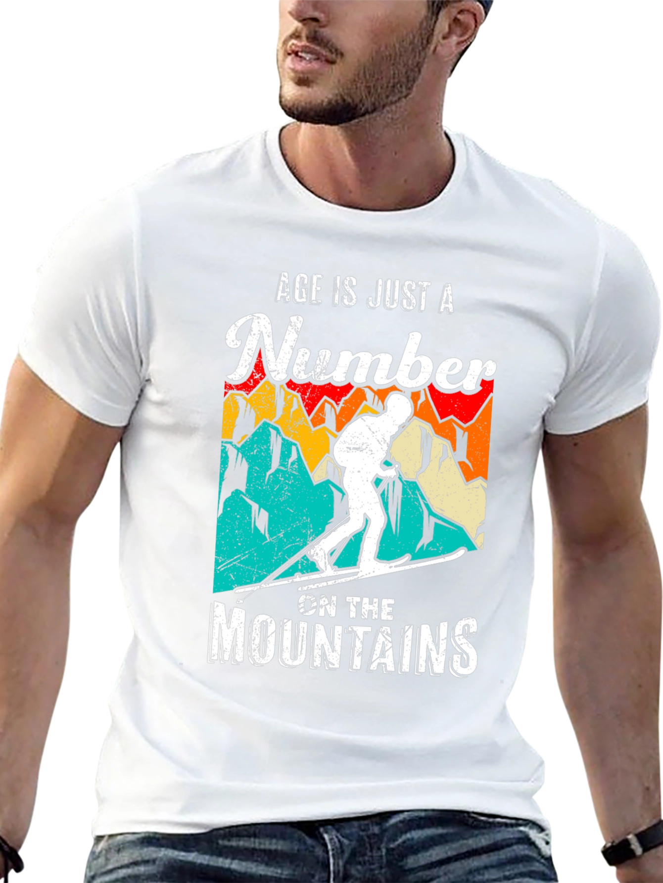 Age is Just a Number Skiing T-Shirt