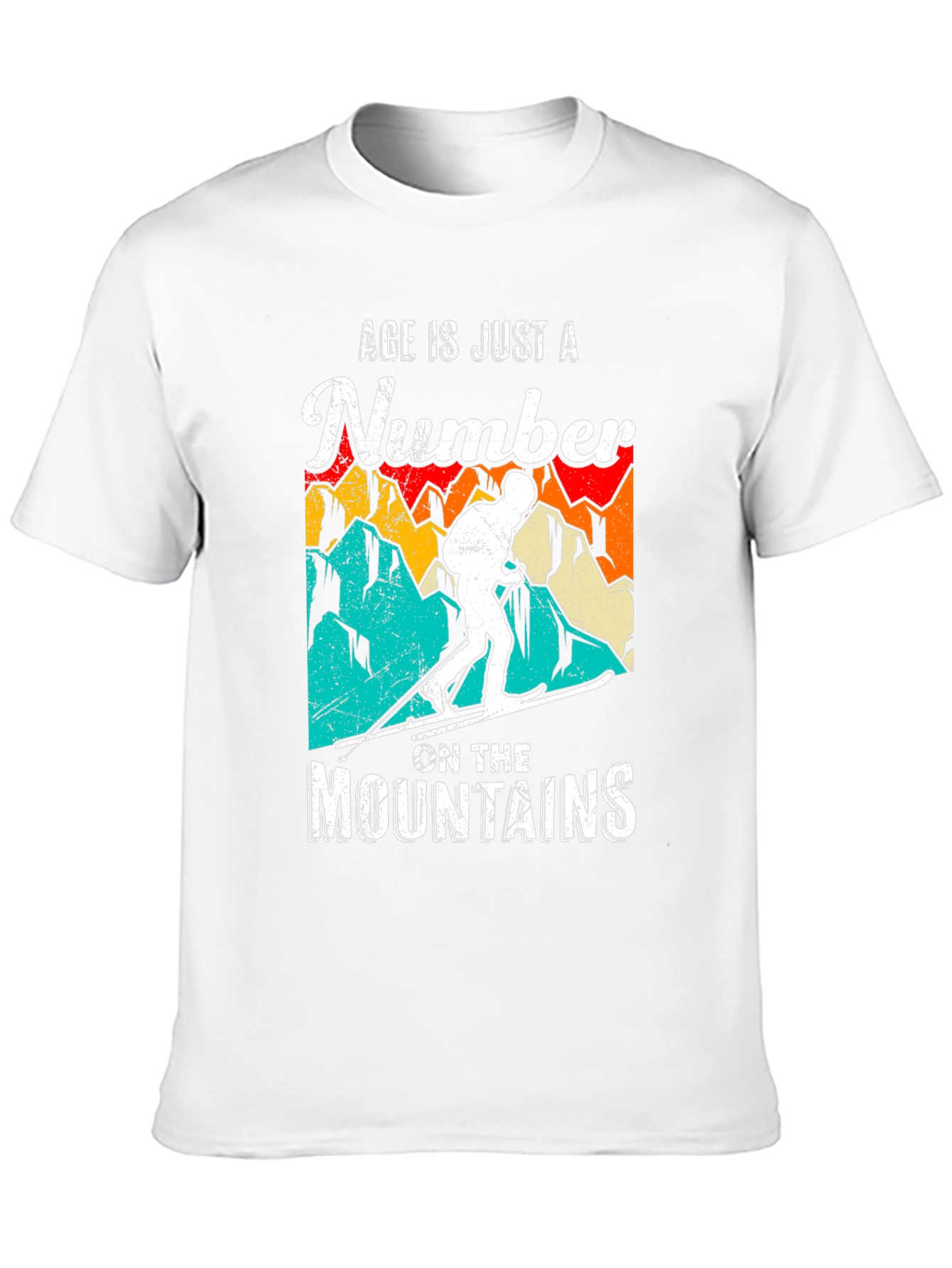Age is Just a Number Skiing T-Shirt