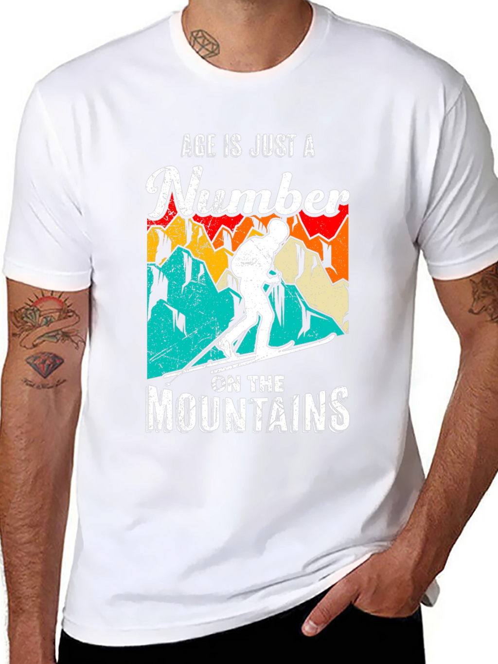 Age is Just a Number Skiing T-Shirt