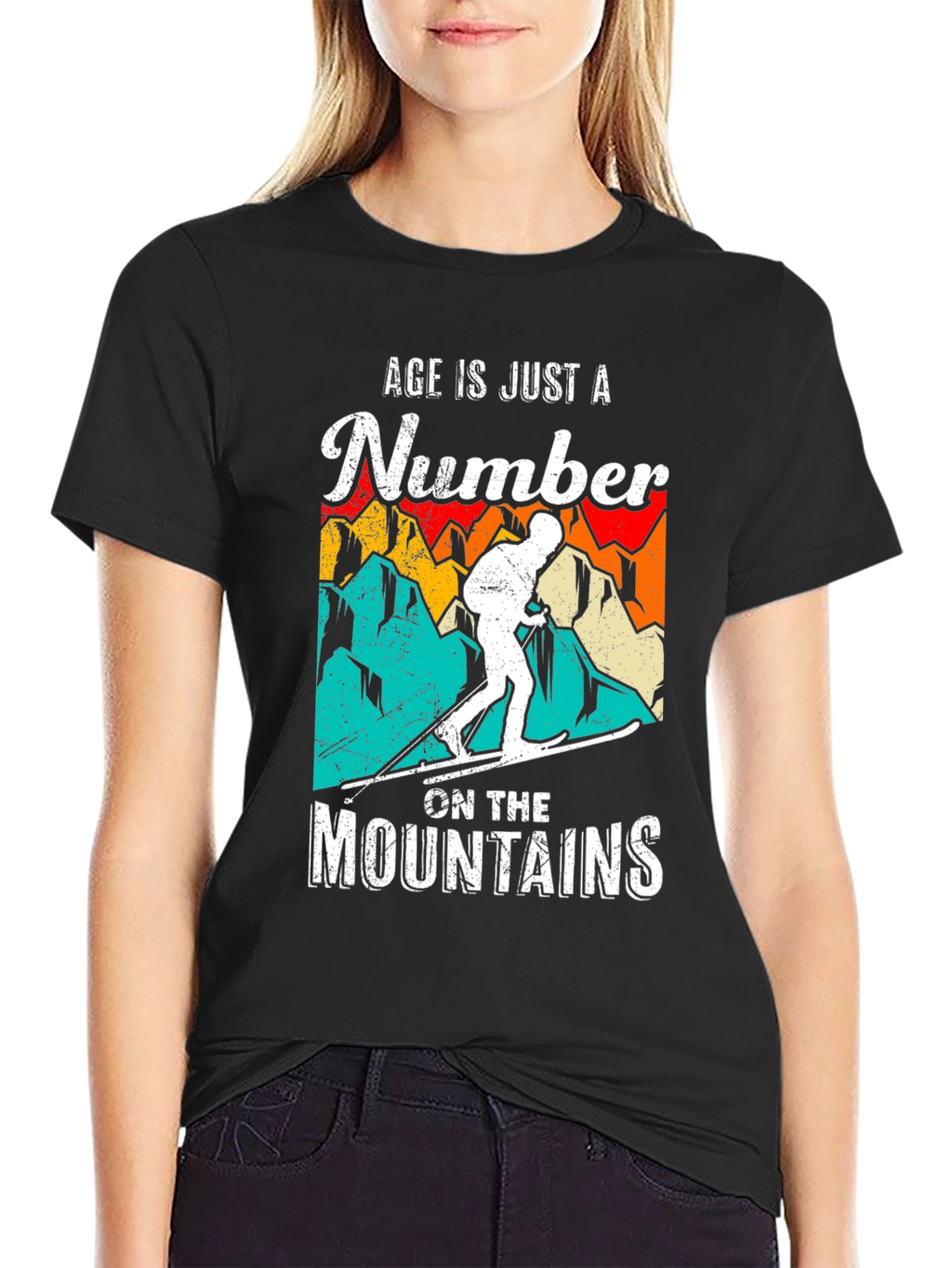 Age is Just a Number Skiing T-Shirt