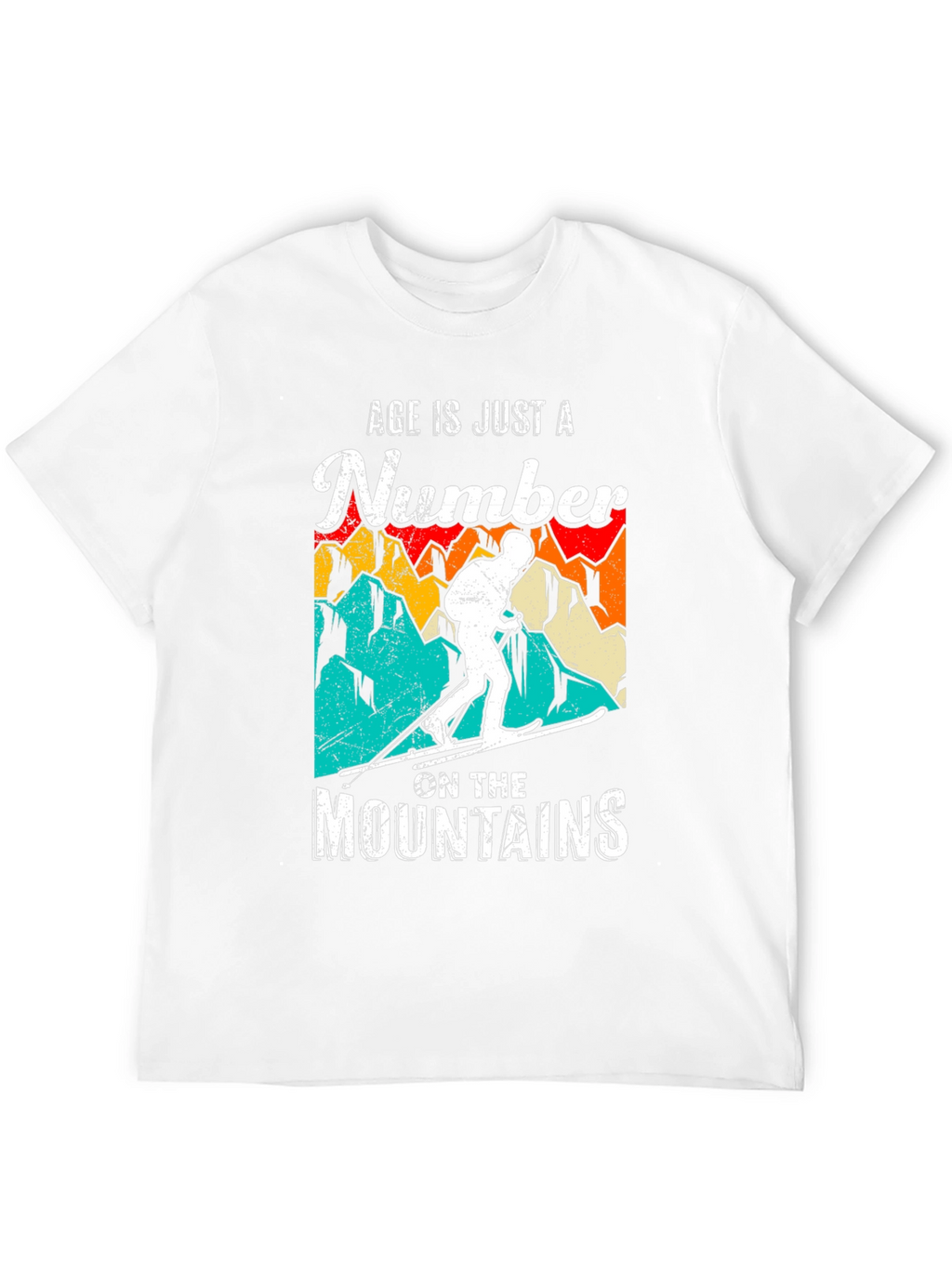 Age is Just a Number Skiing T-Shirt