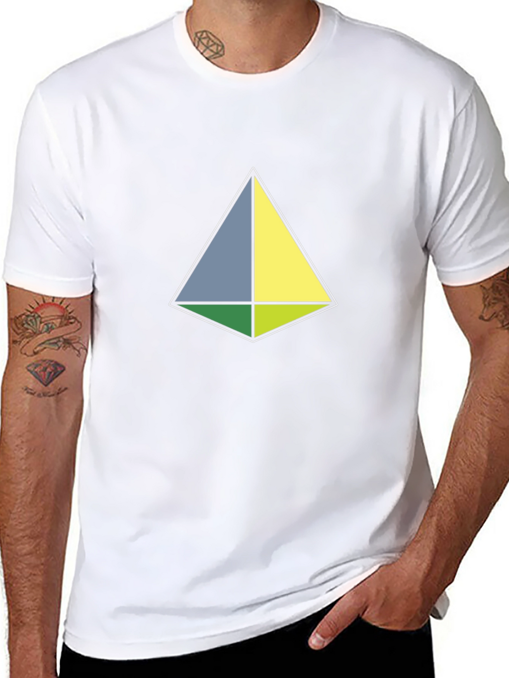 Geometric Tee - Minimalist Design Modern Style