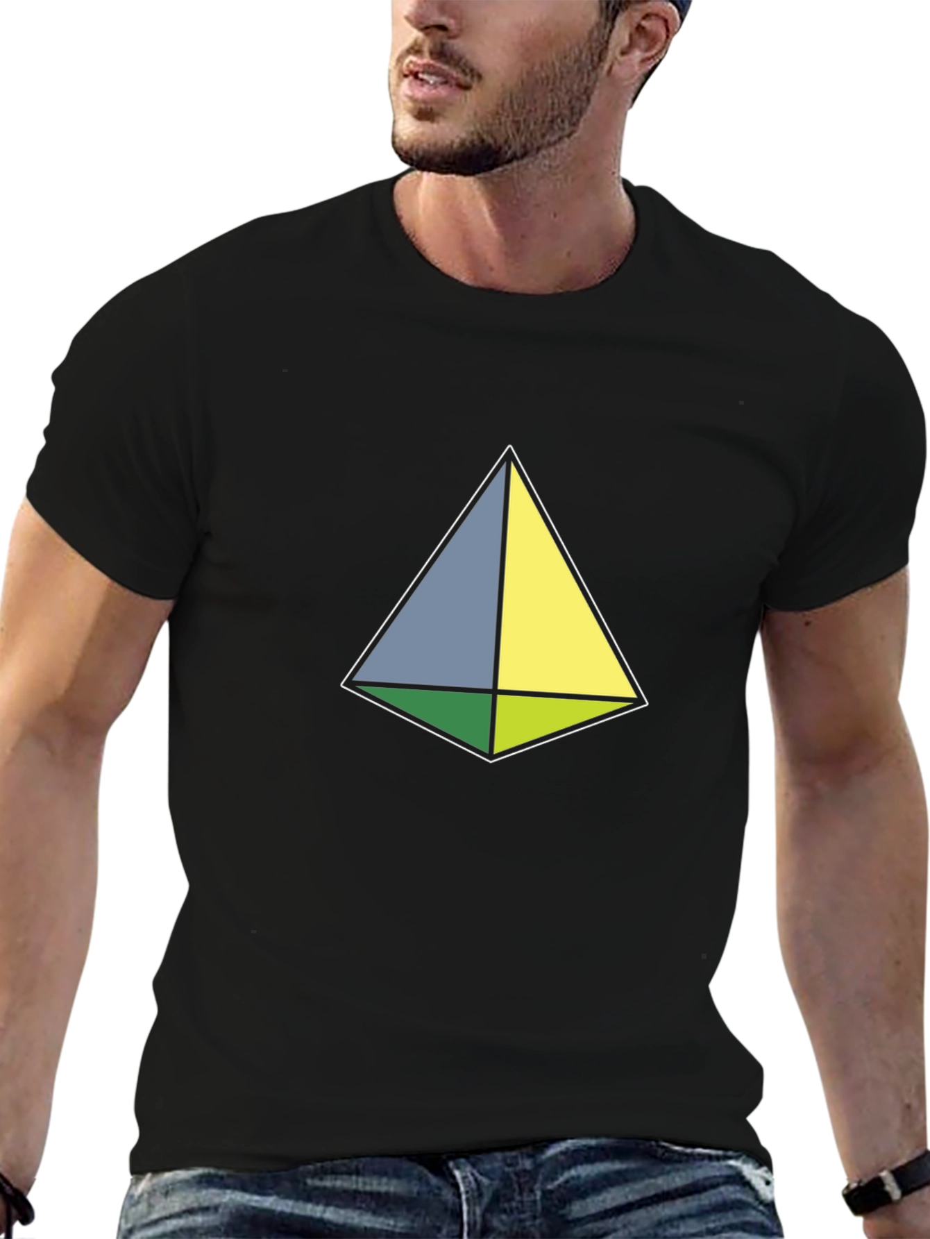 Geometric Tee - Minimalist Design Modern Style