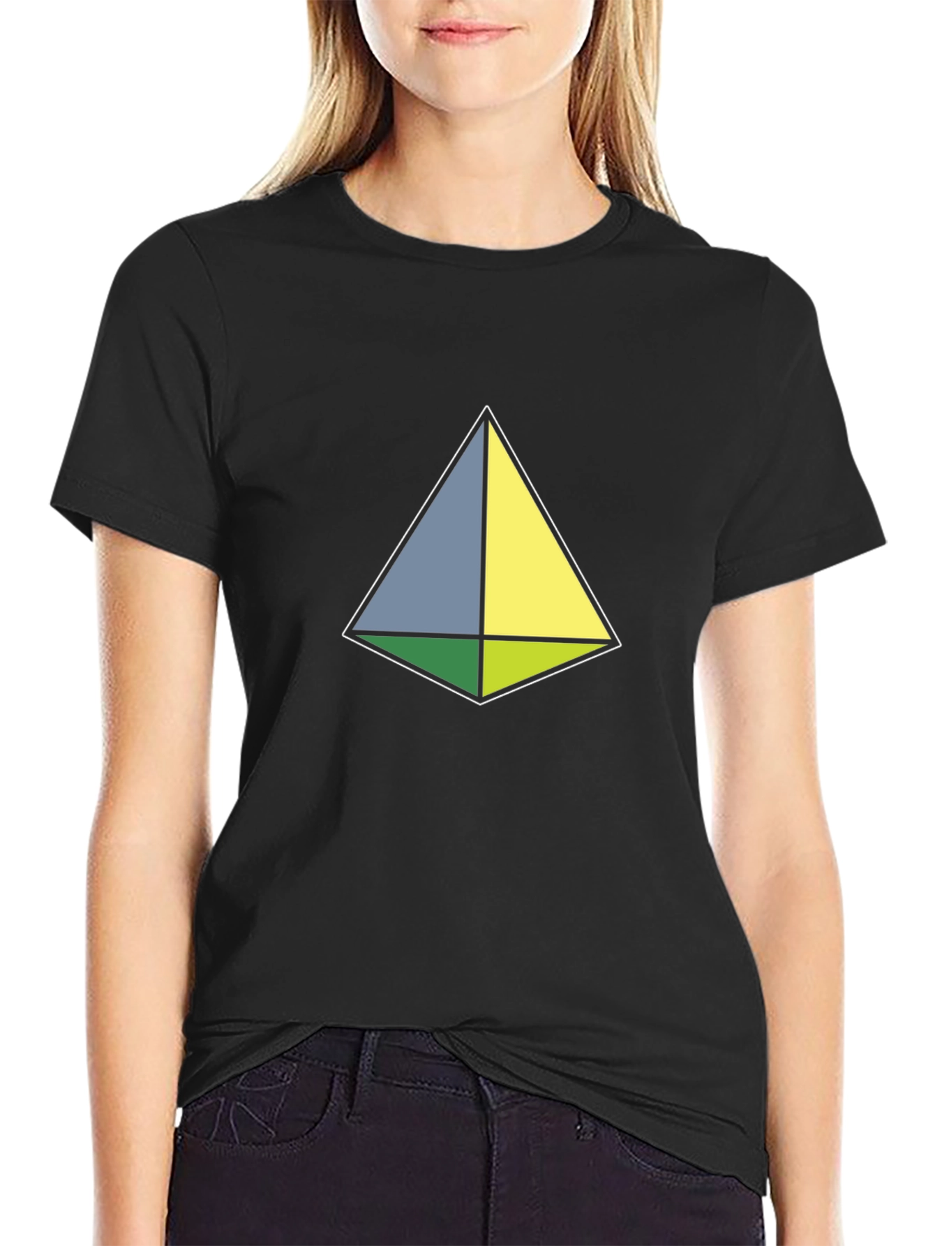 Geometric Tee - Minimalist Design Modern Style