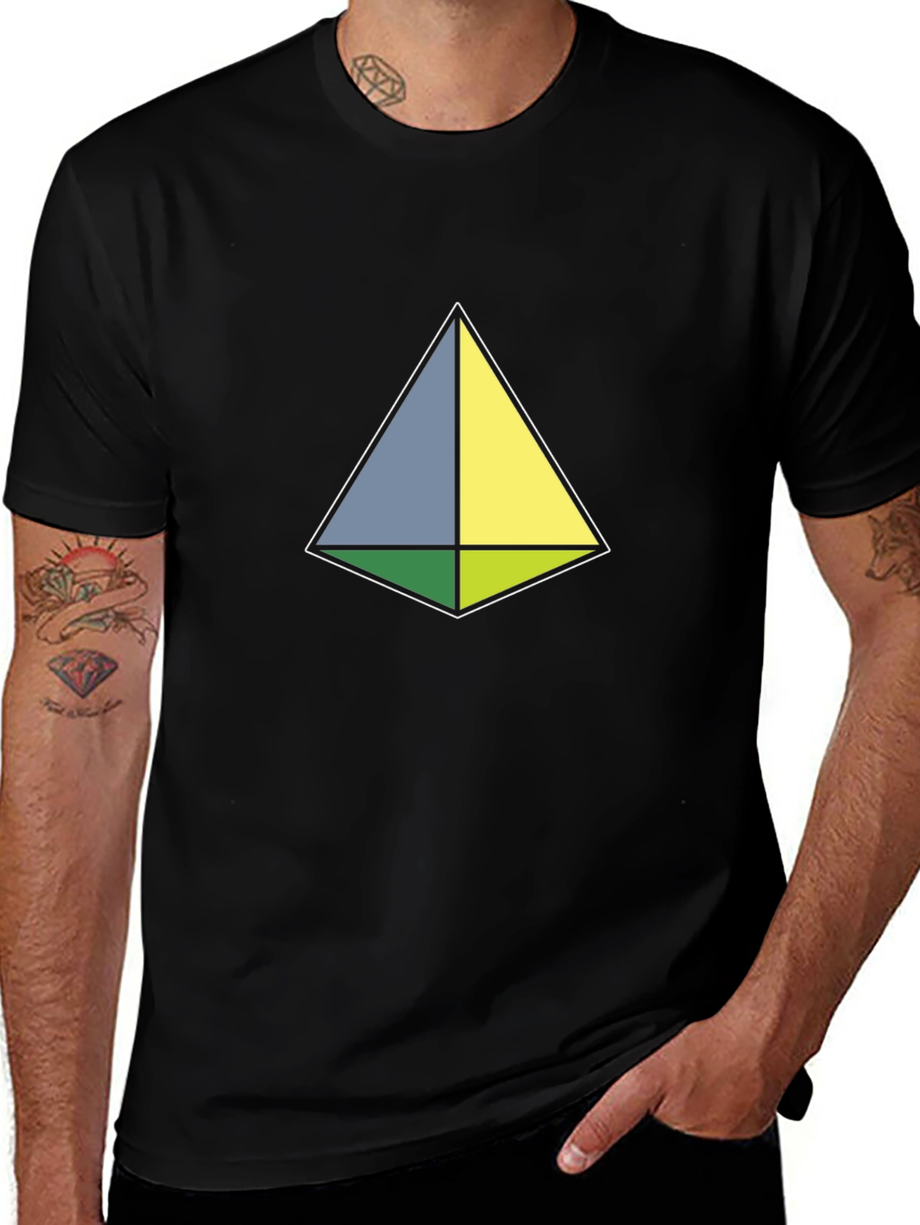 Geometric Tee - Minimalist Design Modern Style