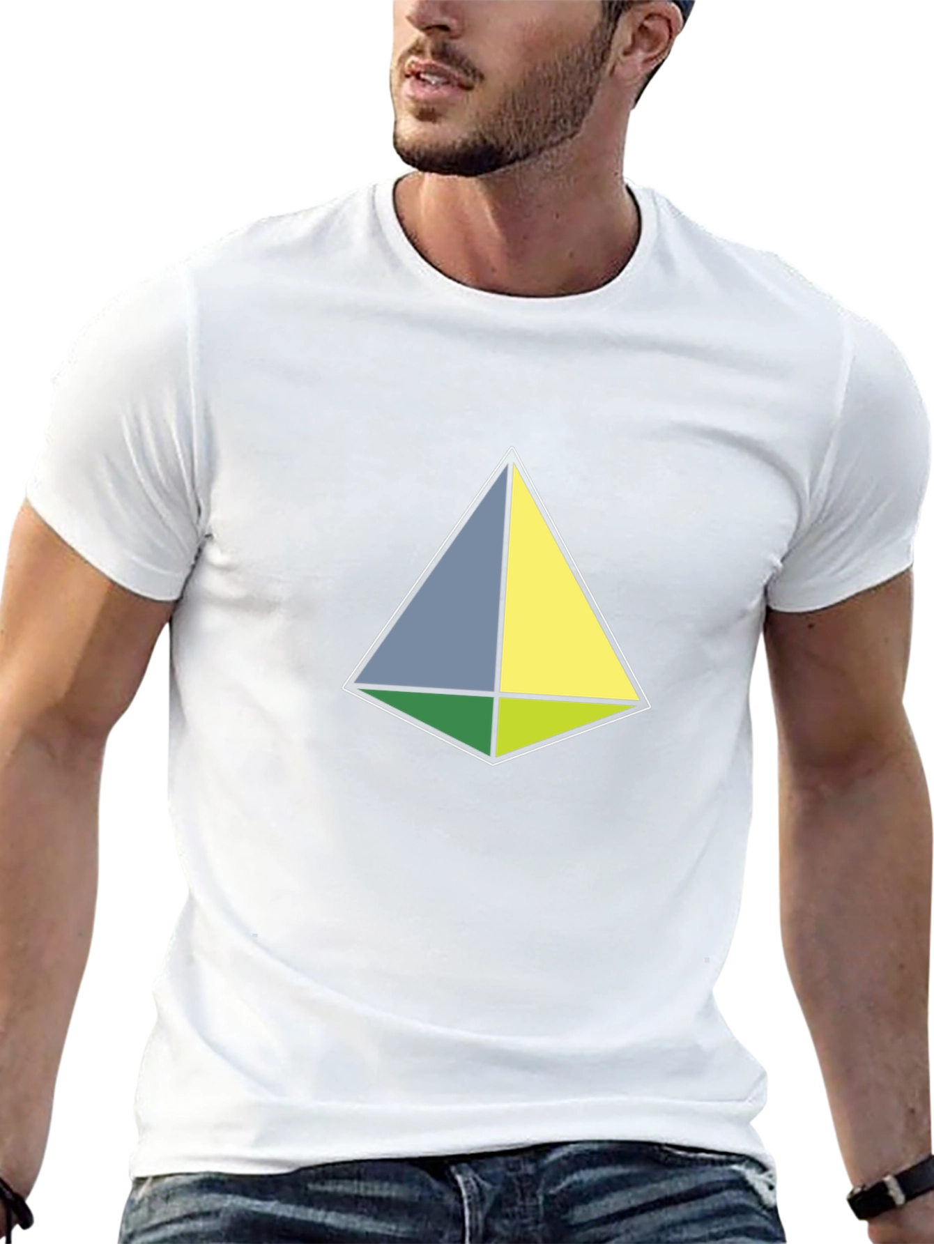 Geometric Tee - Minimalist Design Modern Style