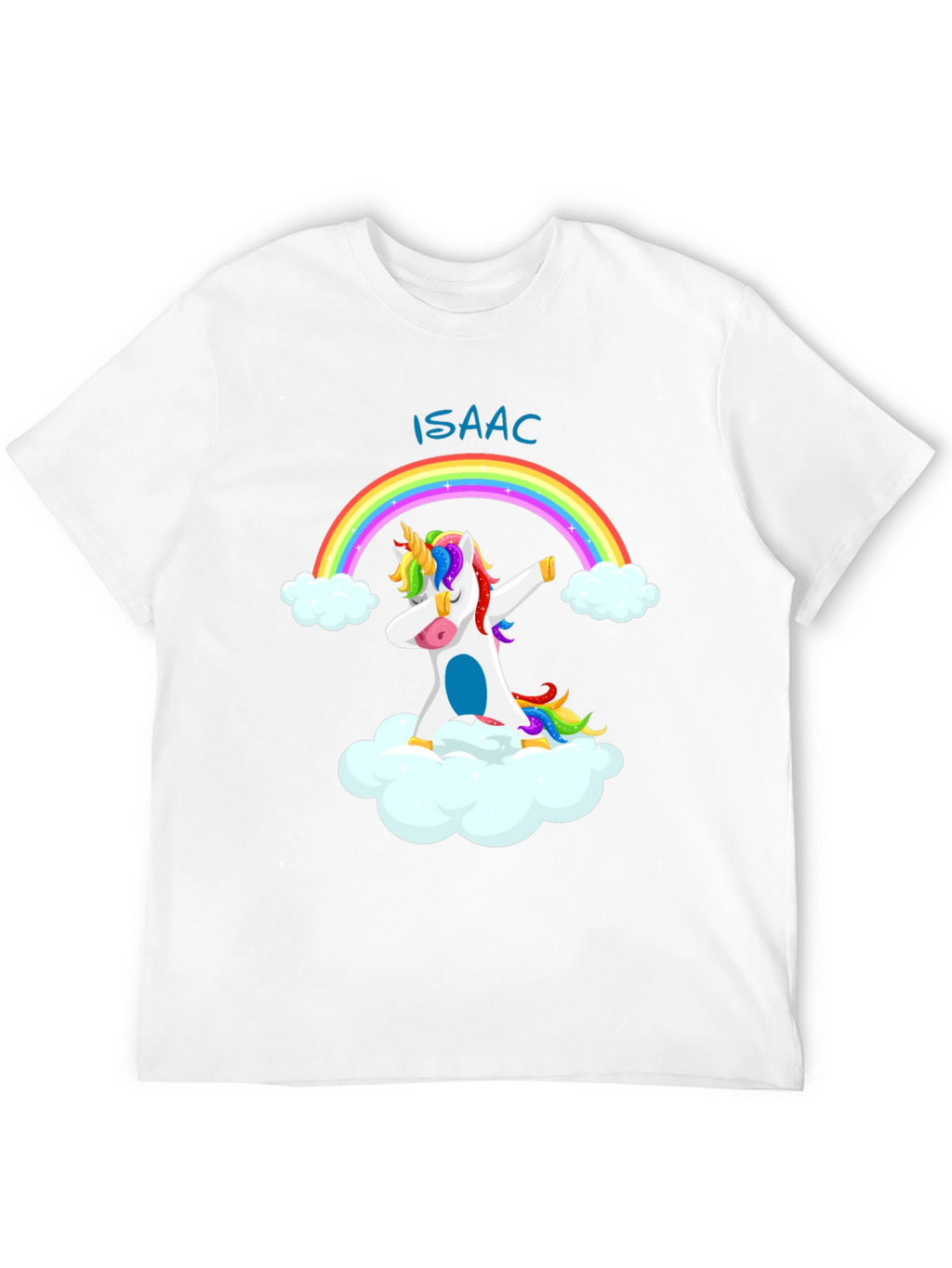 Rainbow Unicorn Dabbing Personalized T-Shirt