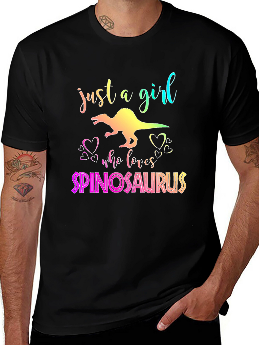 Spinosaurus Girls T-Shirt - Dinosaur Lover Tee